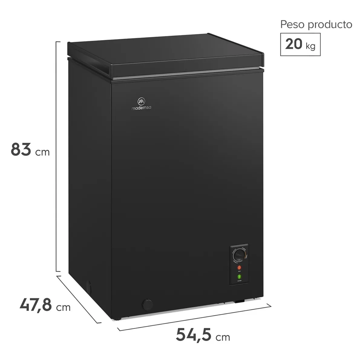 MADEMSA - Freezer H100B 97 Lt Mademsa