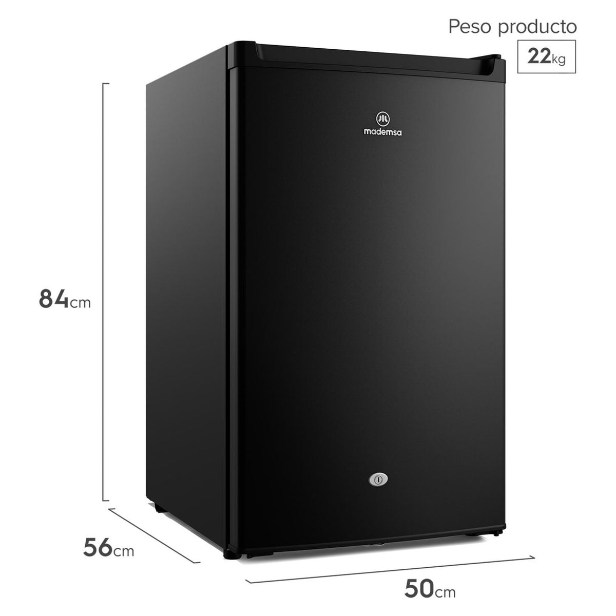 Minibar Mademsa MMB120B 122 Lt Mademsa, marca MADEMSA - Foto 2