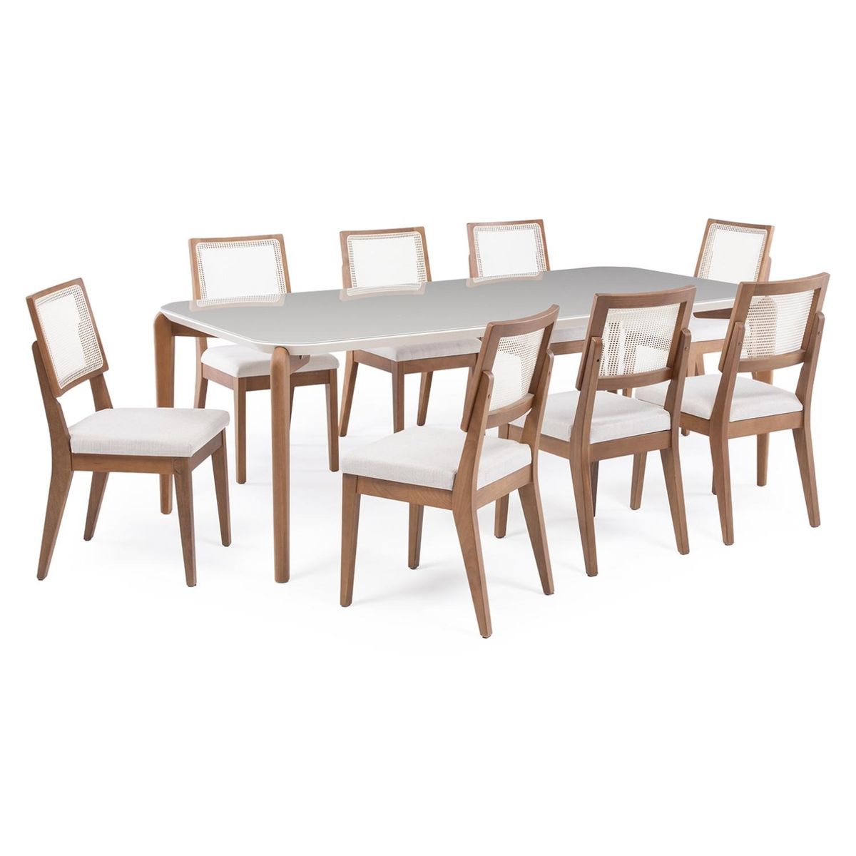 DECOCASA - Comedor Donatella 2.2+8 Sillas Sag Decocasa