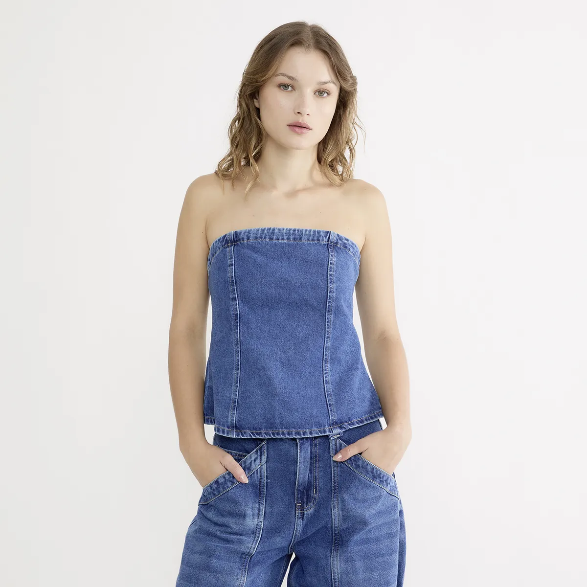 SYBILLA - Top Strapless Mujer Sybilla