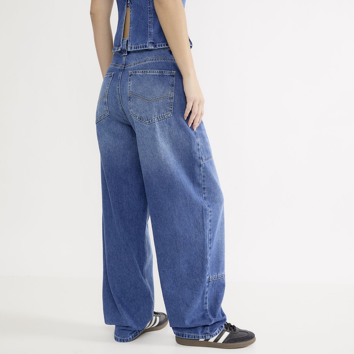 SYBILLA - Jeans Balloon Tiro Medio Mujer Sybilla