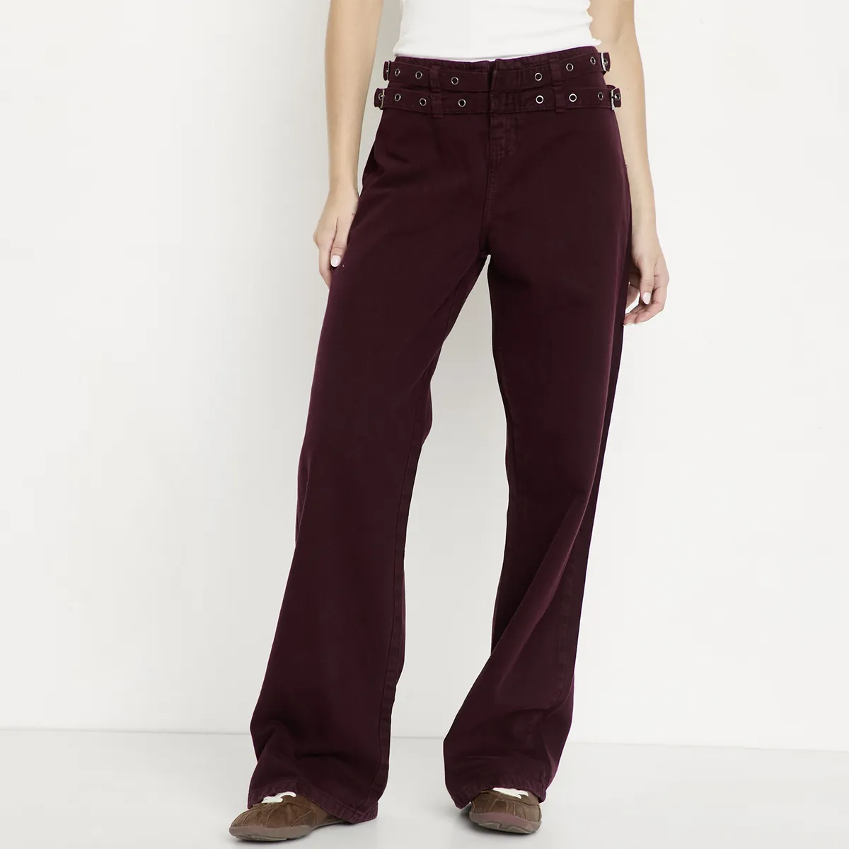 SYBILLA - Jeans Wide Leg Low Rise Mujer Sybilla