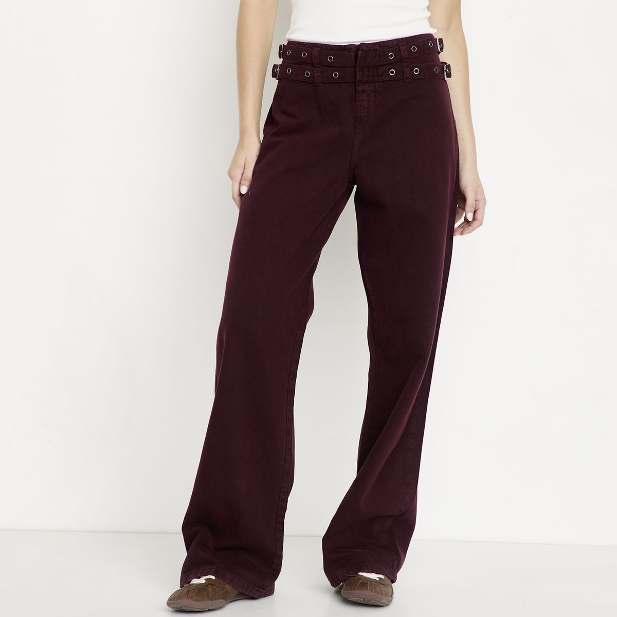 SYBILLA - Jeans Wide Leg Low Rise Mujer Sybilla