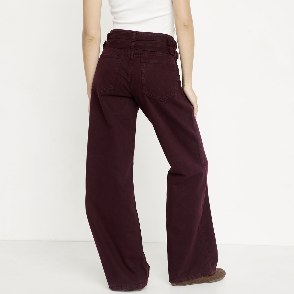 SYBILLA - Jeans Wide Leg Low Rise Mujer Sybilla