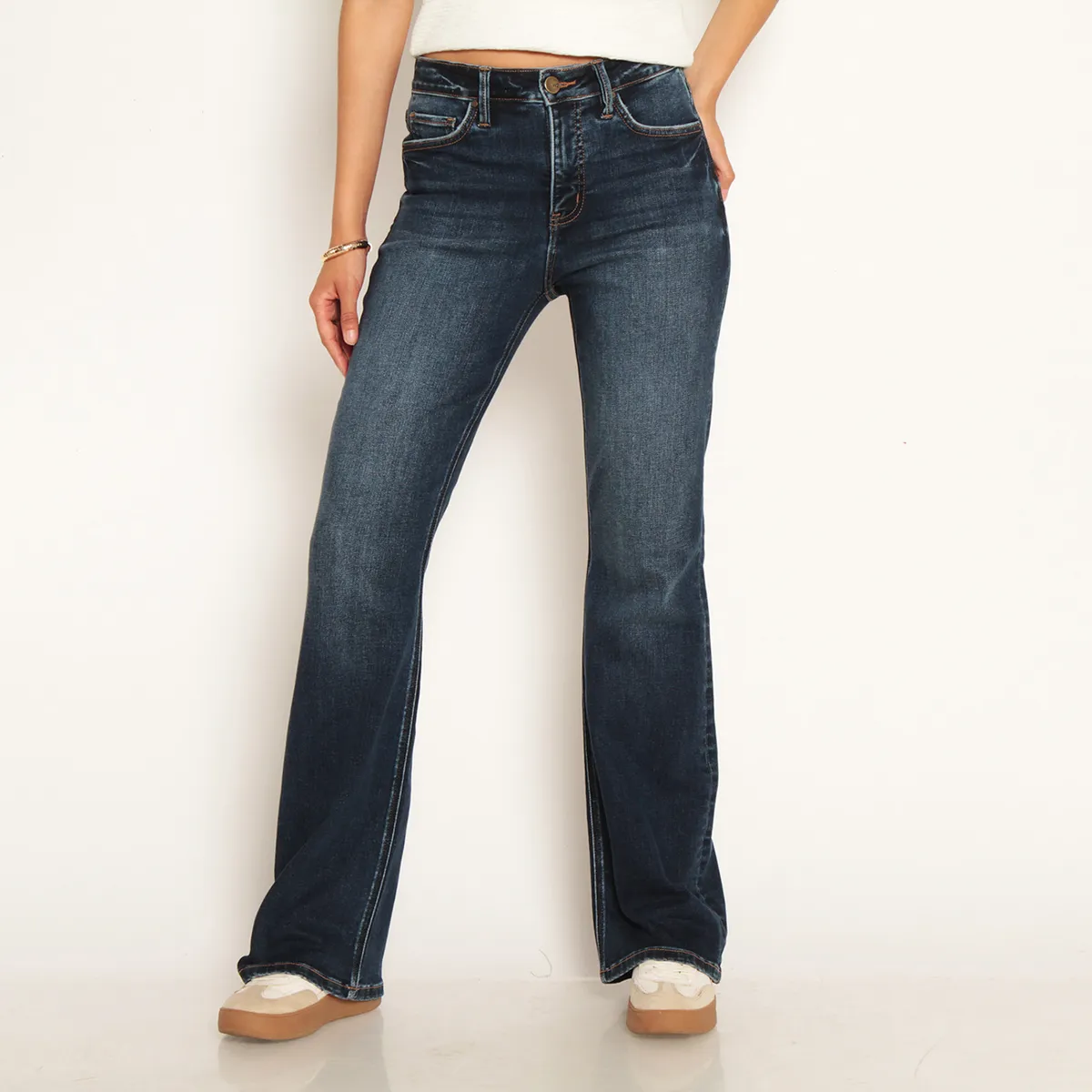 WADOS - Jeans Flare Tiro Alto Mujer Wados