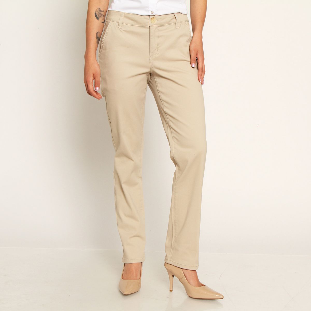 WADOS - Pantalón Slim Fit Tiro Alto Mujer Wados