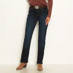 WADOS - Jeans Straight Tiro Alto Mujer