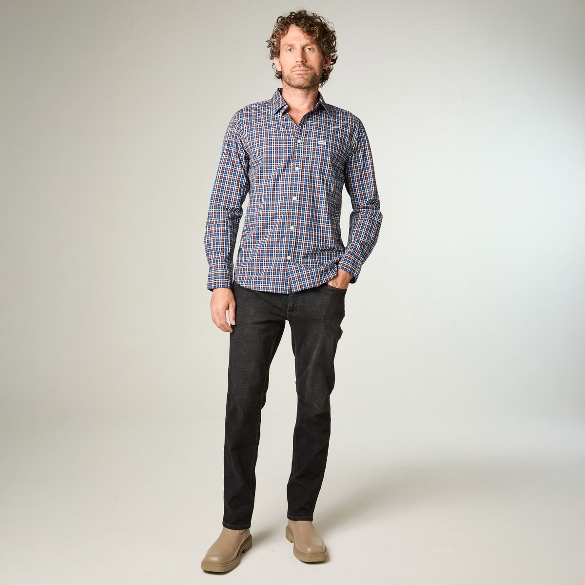 WRANGLER - Jeans Fit Tiro Alto Hombre Wrangler