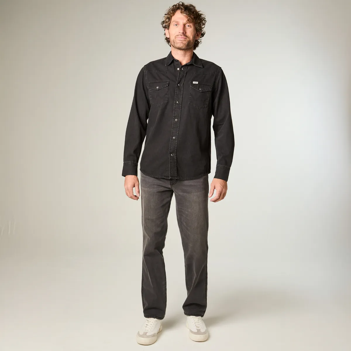WRANGLER - Jeans Fit Tiro Alto Hombre Wrangler