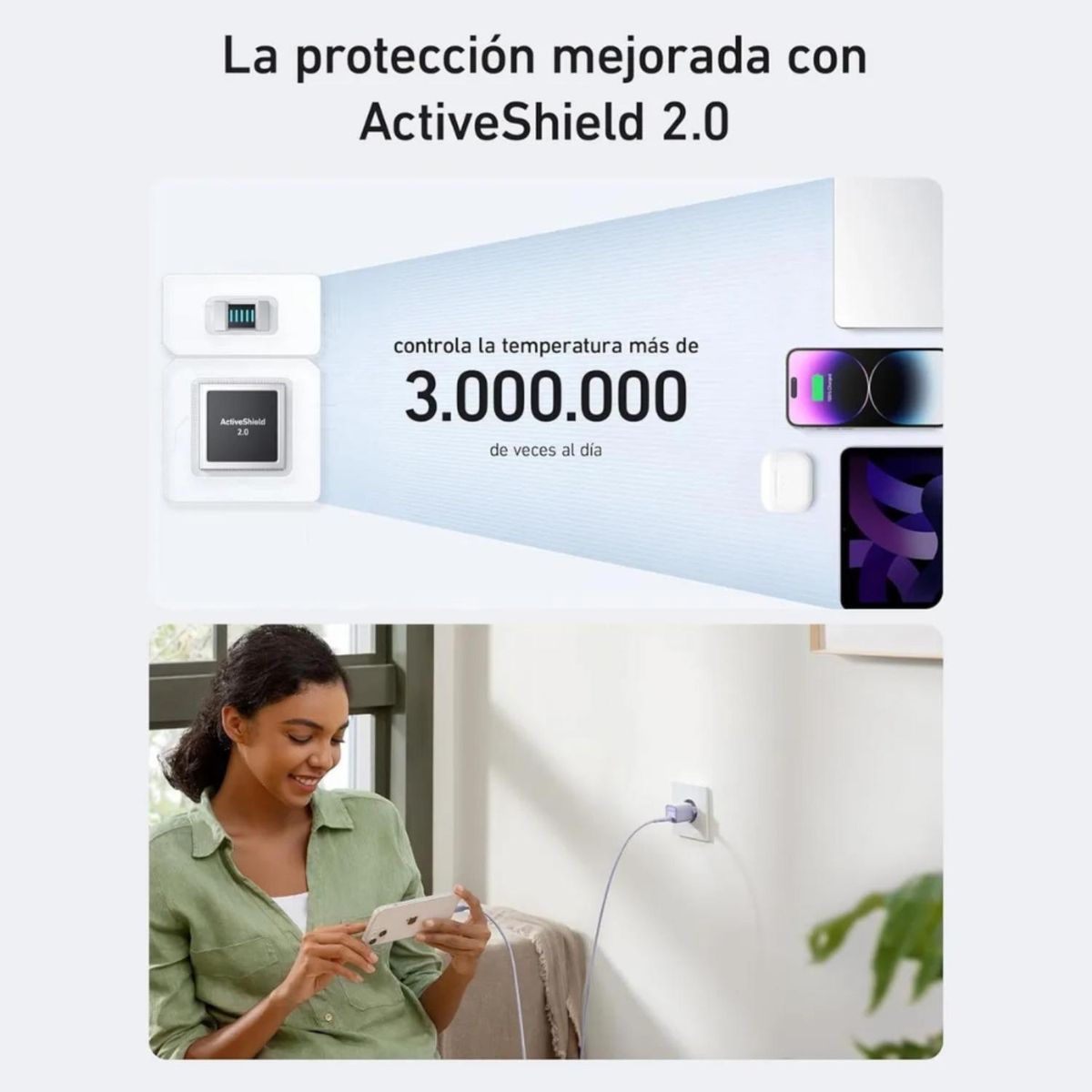 ANKER - Cargador 511 30W Nano 3 Negro Anker