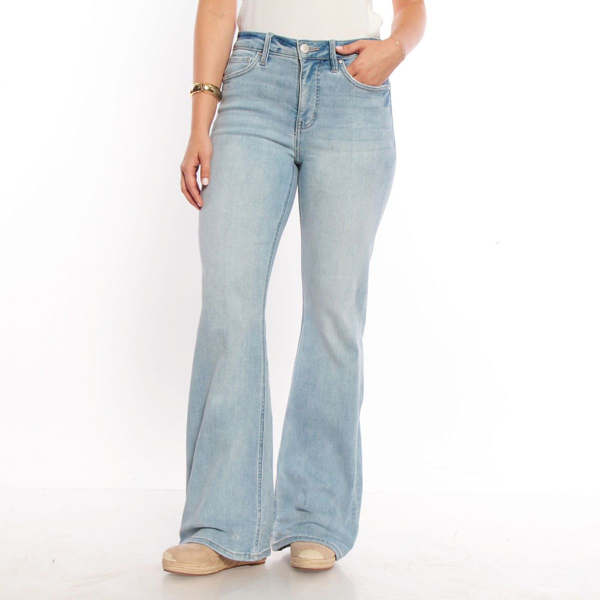 WADOS - Jeans Flare Tiro Alto Mujer Wados
