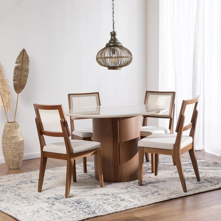DECOCASA Comedor Kalina Red 115+4 Sillas Sag