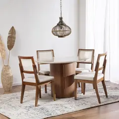 DECOCASA - Comedor Kalina Red 115+4 Sillas Sag