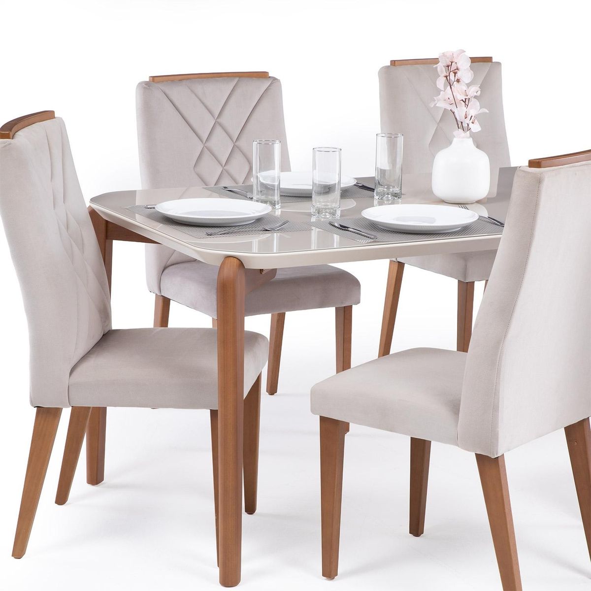 DECOCASA - Comedor Donatella 1.8 + 6 Sillas M Decocasa