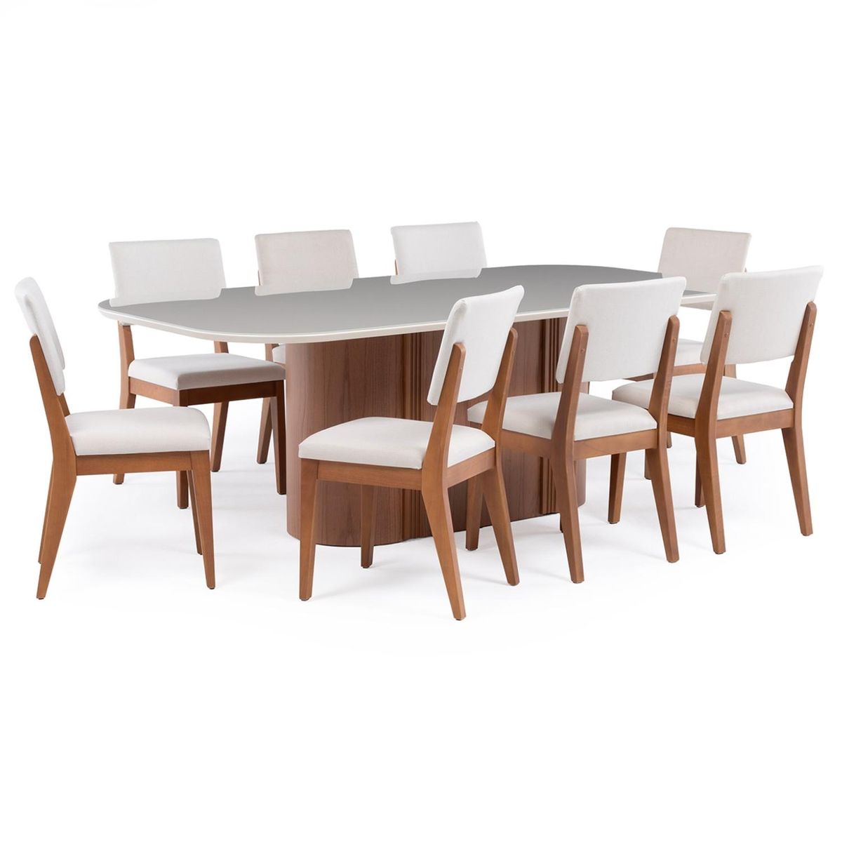 DECOCASA - Comedor Kalina 2.2 + 8 Sillas Ella Decocasa