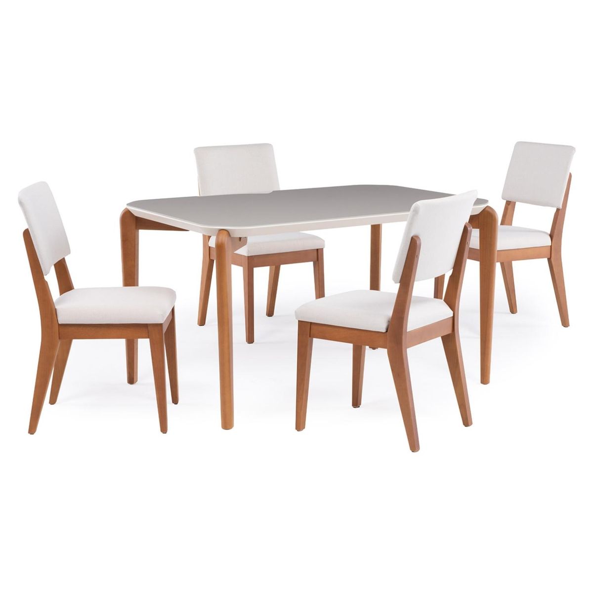 DECOCASA - Comedor Donatella 1.35 + 4 Sillas Decocasa