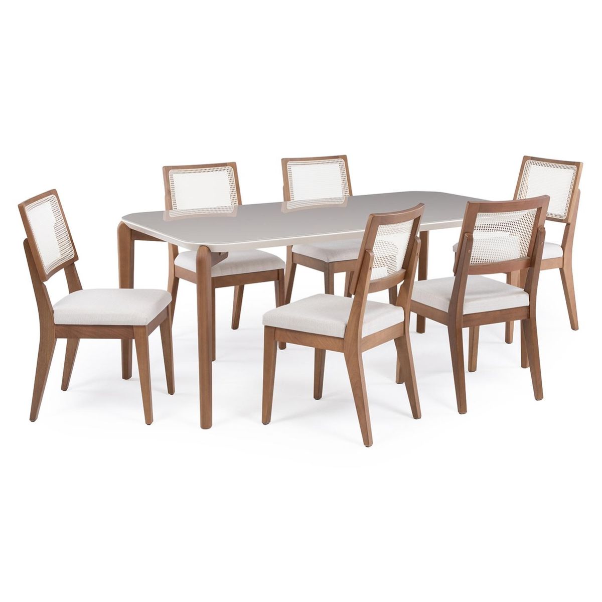 DECOCASA - Comedor Donatella 1.8+6 Sillas Sag Decocasa