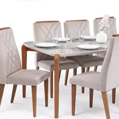 DECOCASA - Comedor Donatella 2.2 + 8 Sillas M