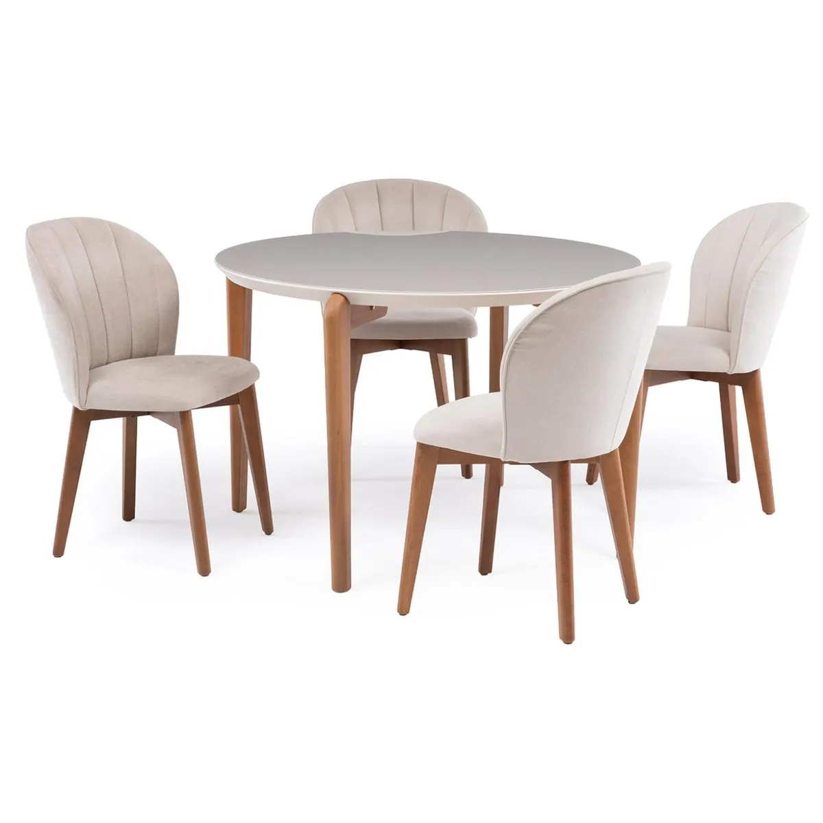DECOCASA - Comedor Donatella Red 115+4 Sillas Decocasa