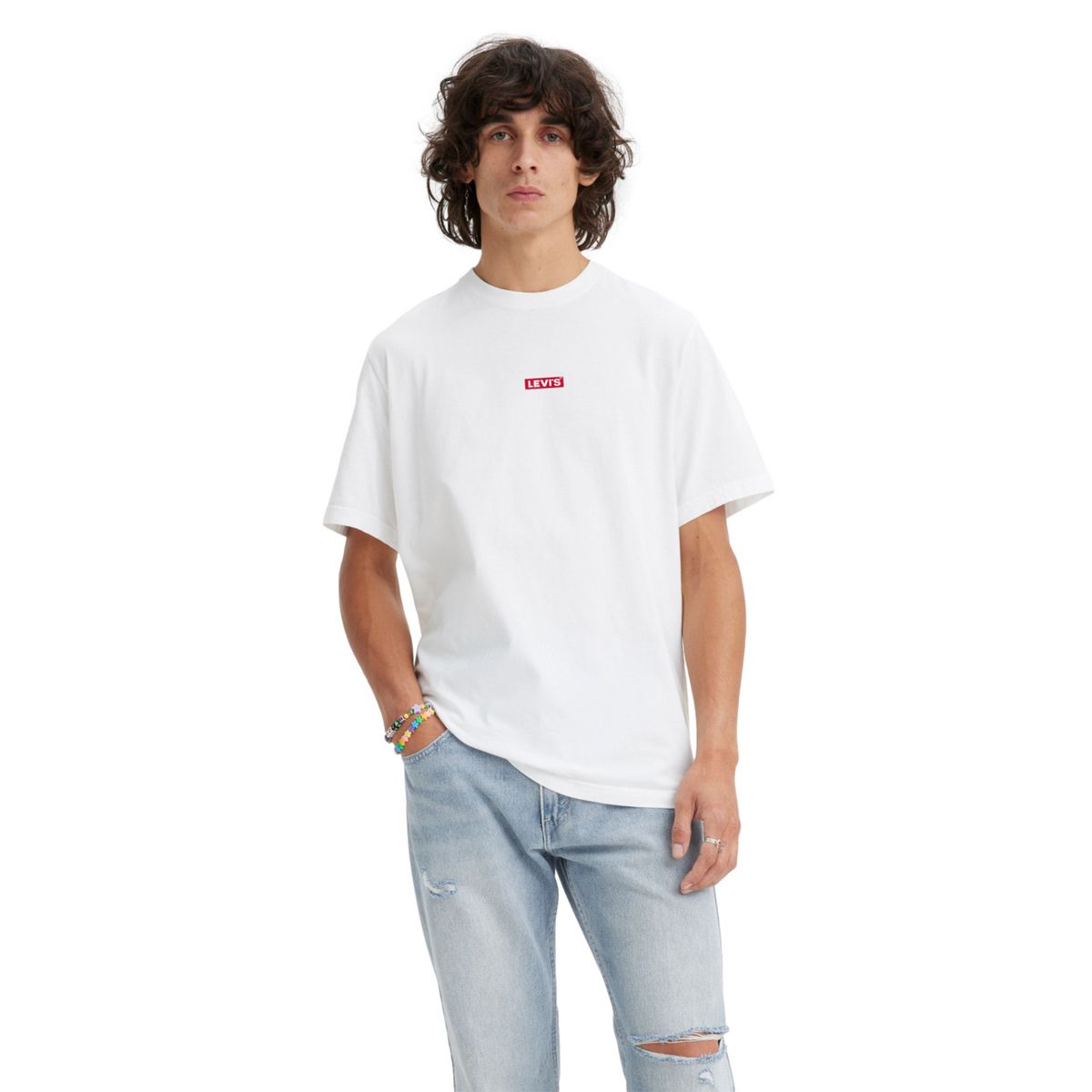 LEVIS - Polera Hombre Manga Corta Blanco Levis