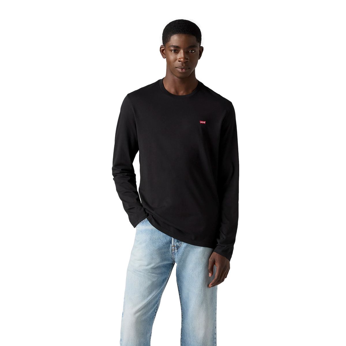LEVIS - Polera Hombre Manga Larga Negro Levis