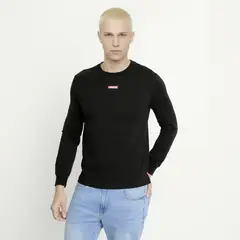 LEVIS - Polera Hombre Manga Larga Negro