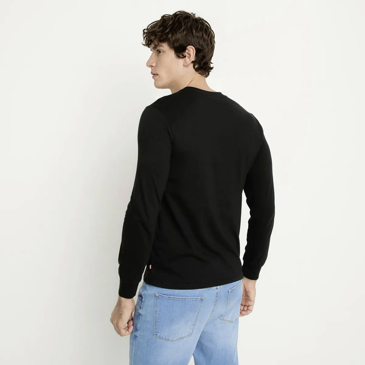 LEVIS - Polera Hombre Manga Larga Negro Levis