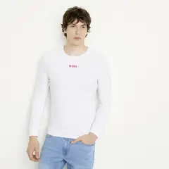 LEVIS - Polera Hombre Manga Larga Blanca