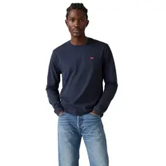LEVIS - Polera Hombre Manga Larga Azul