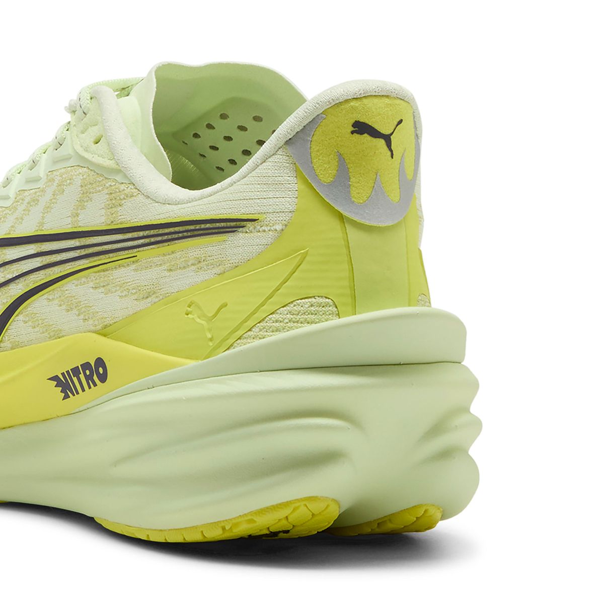 PUMA - Deviate Nitro 4 Zapatilla Running Mujer Verde Limon Puma