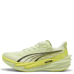 PUMA - Deviate Nitro 4 Zapatilla Running Mujer Verde Limon