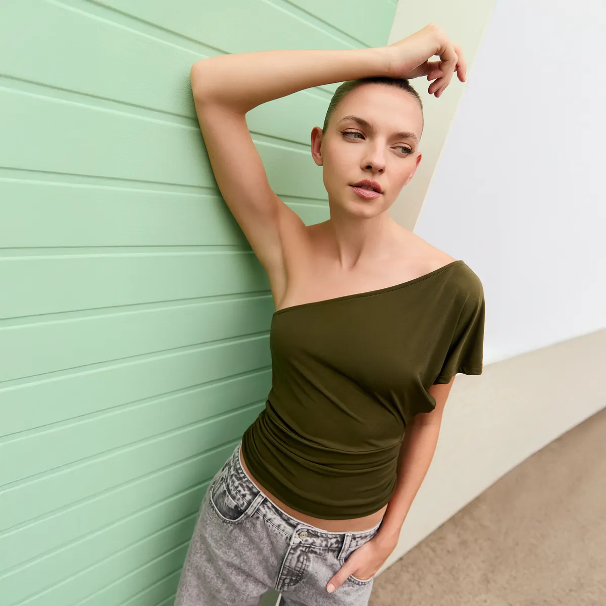 SYBILLA - Polera Off Shoulder Mujer Sybilla