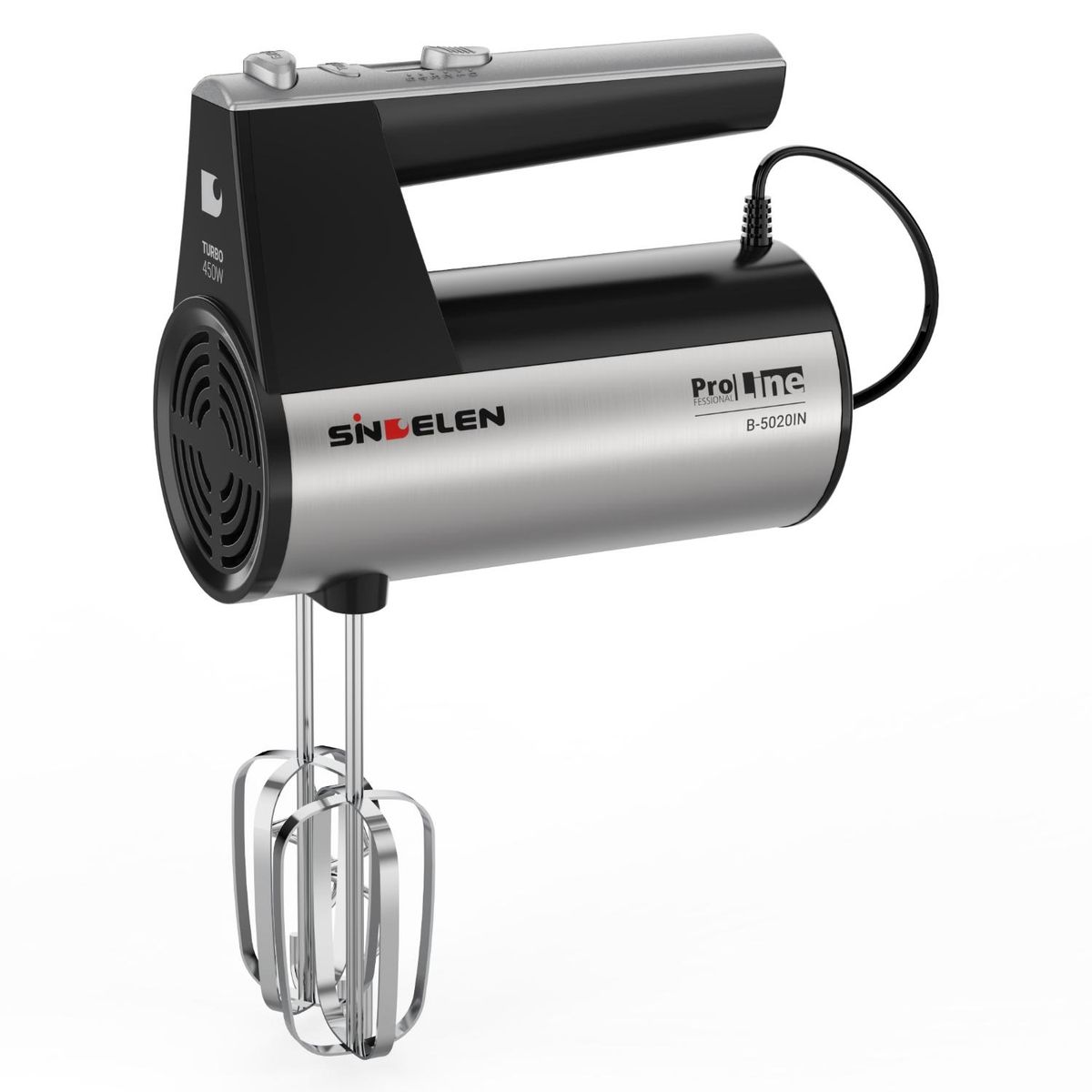 SINDELEN - Batidora Manual 450W 5 Velocidades Sindelen