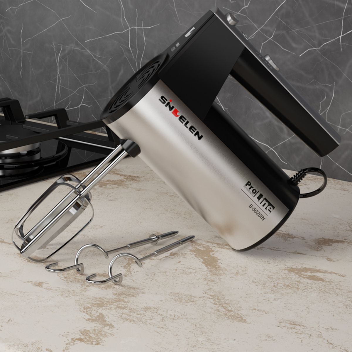 SINDELEN - Batidora Manual 450W 5 Velocidades Sindelen