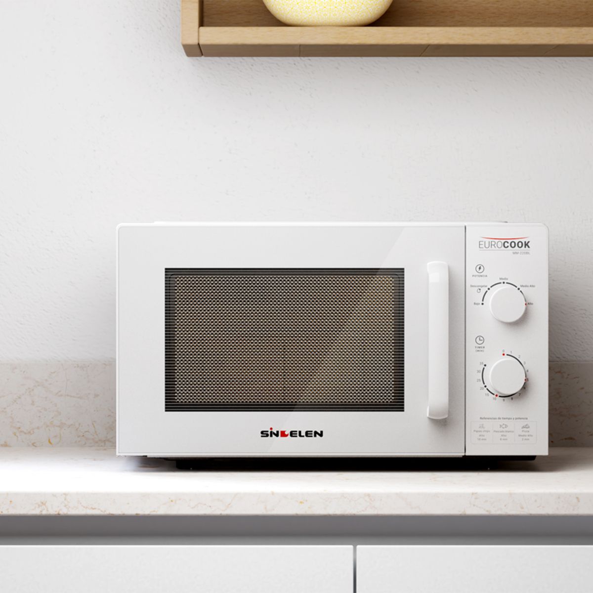 SINDELEN - Microondas Análogo 20 Litros MM-220 Sindelen