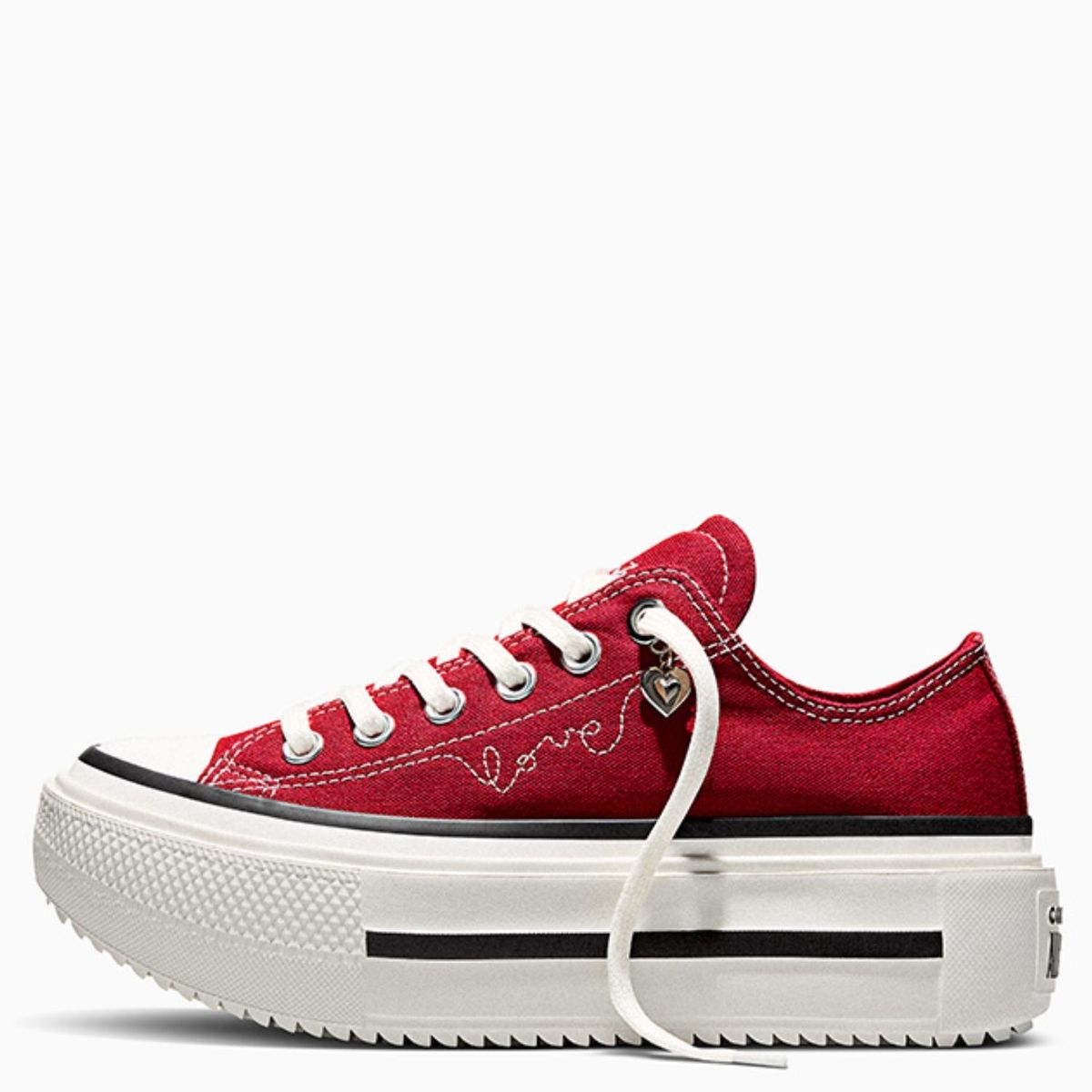 CONVERSE - Chuck Taylor All Star Lift Dou Zapatilla Urbana Unisex Adulto Rojo  Converse