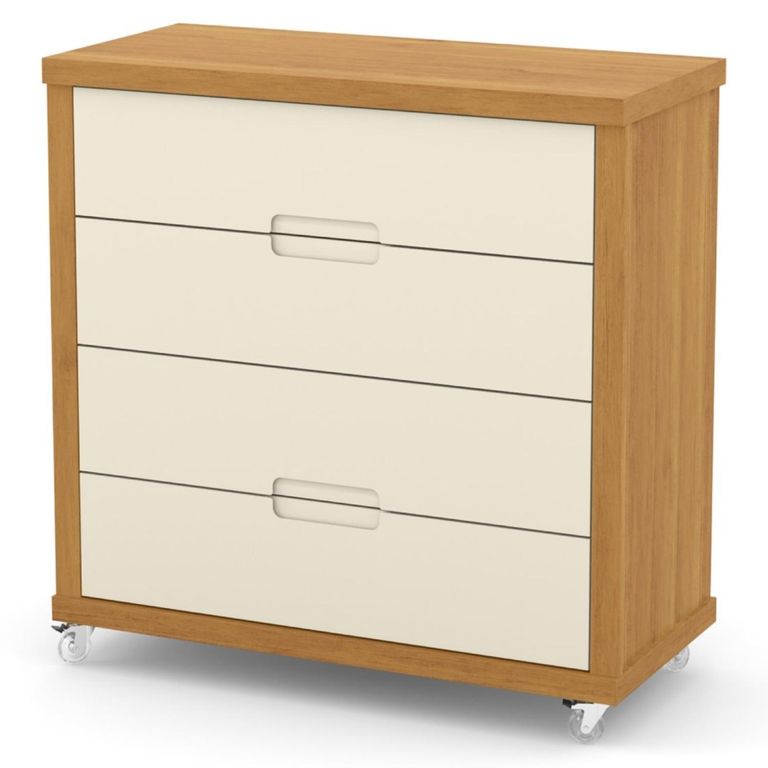 Comoda Tutto Beige Caramelo 4 Cajones