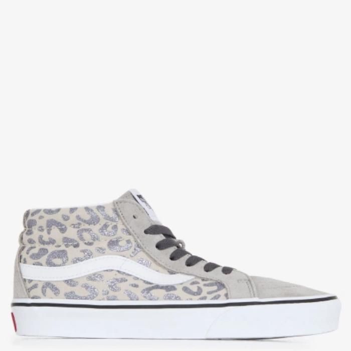 Sk8-Mid Reissue Zapatilla Urbana Niña Cuero Gris (34.5 a 39)