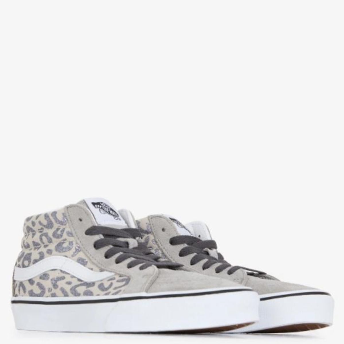 VANS - Sk8-Mid Reissue Zapatilla Urbana Niña Cuero Gris (34.5 a 39) Vans