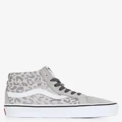 VANS - Sk8-Mid Reissue Zapatilla Urbana Niña Cuero Gris (34.5 a 39)