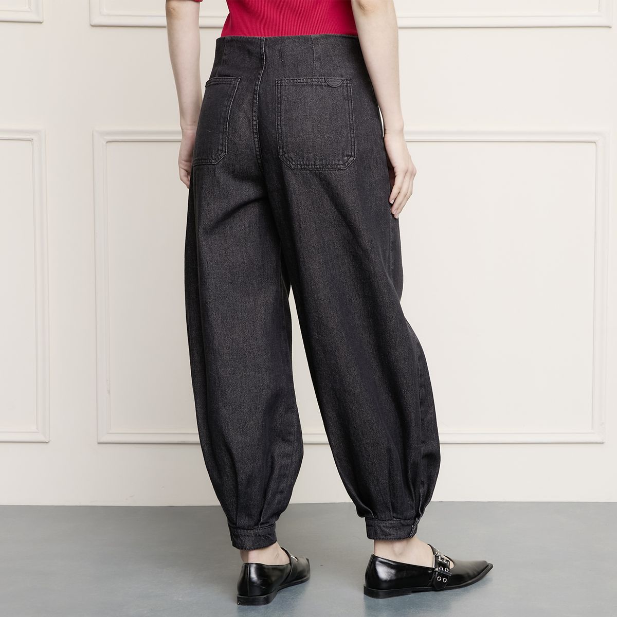 BASEMENT - Jeans Balloon Tiro Medio Mujer Basement