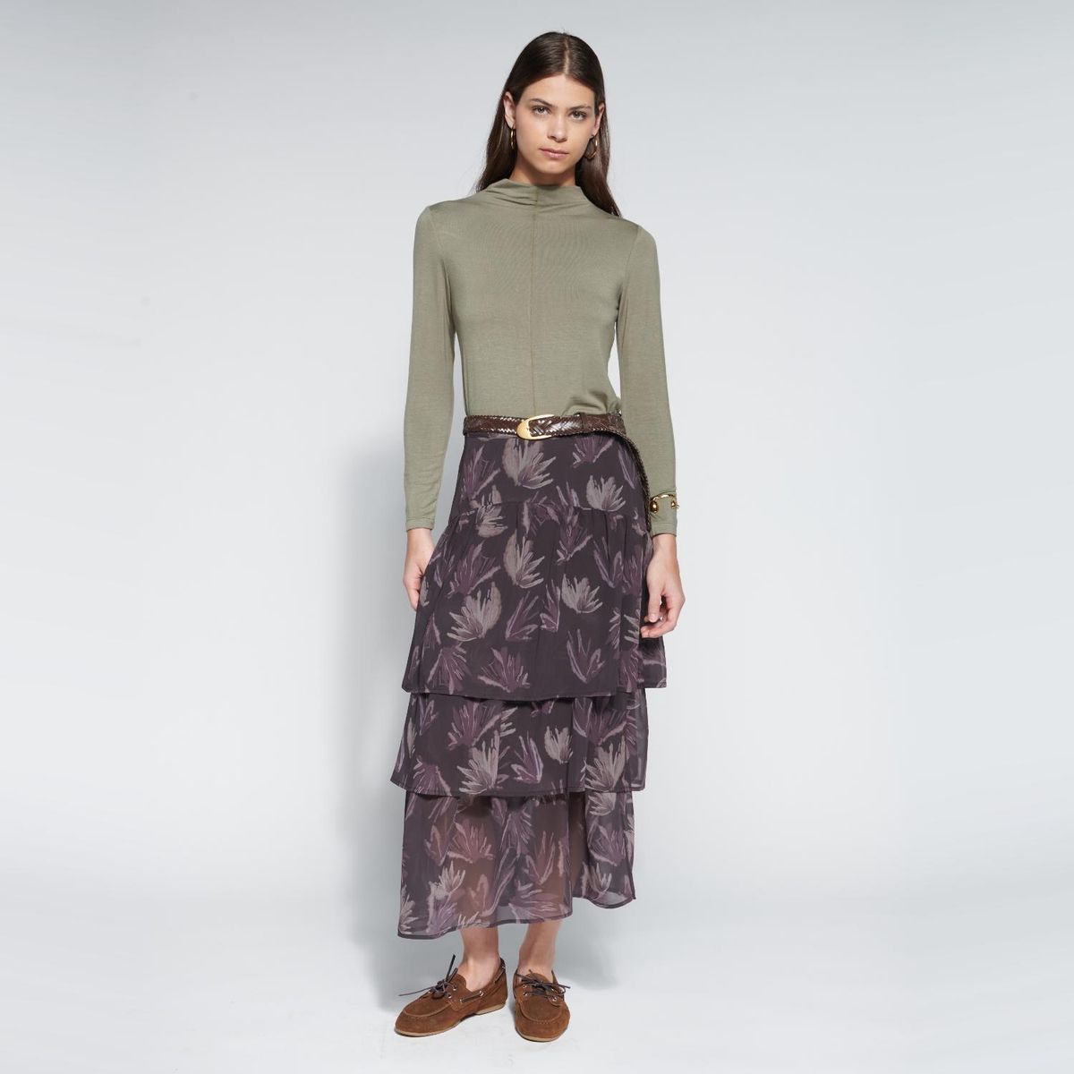 SINGOLARE - Falda Larga Mujer Singolare