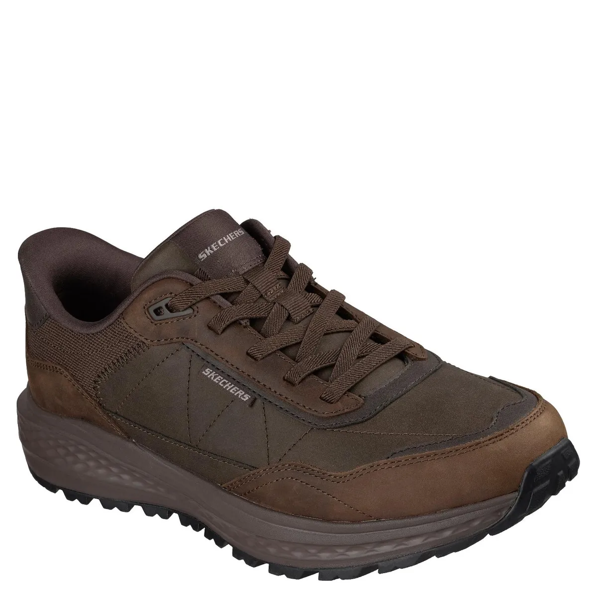 SKECHERS - Zapatilla Urbana Hombre Cuero Café Skechers