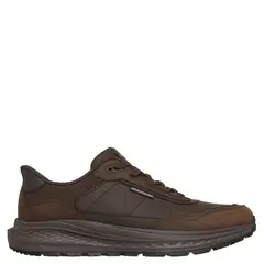 SKECHERS - Zapatilla Urbana Hombre Cuero Café