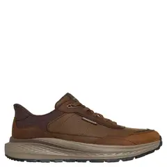 SKECHERS - Zapatilla Urbana Hombre Cuero Café