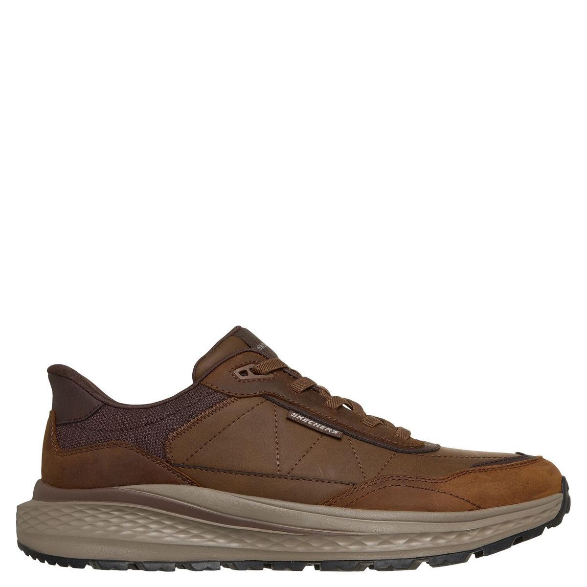 SKECHERS - Zapatilla Urbana Hombre Cuero Café Skechers