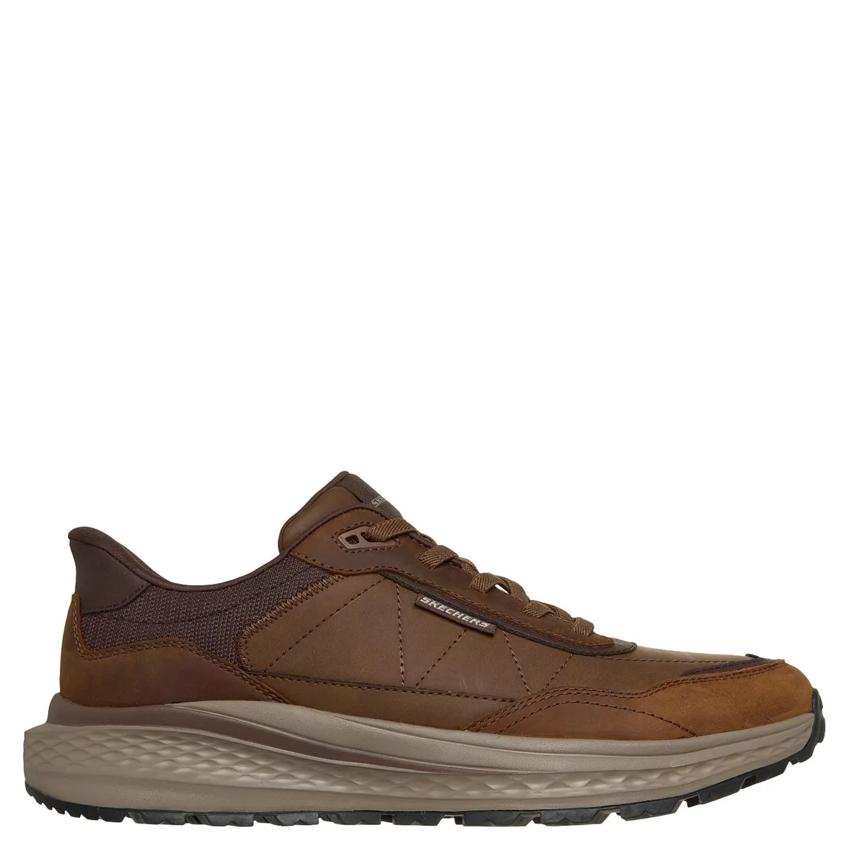 SKECHERS - Zapatilla Urbana Hombre Cuero Café Skechers