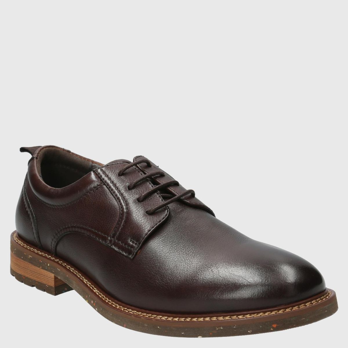 HUSH PUPPIES - Zapato Casual Hombre Cuero Café Hush Puppies