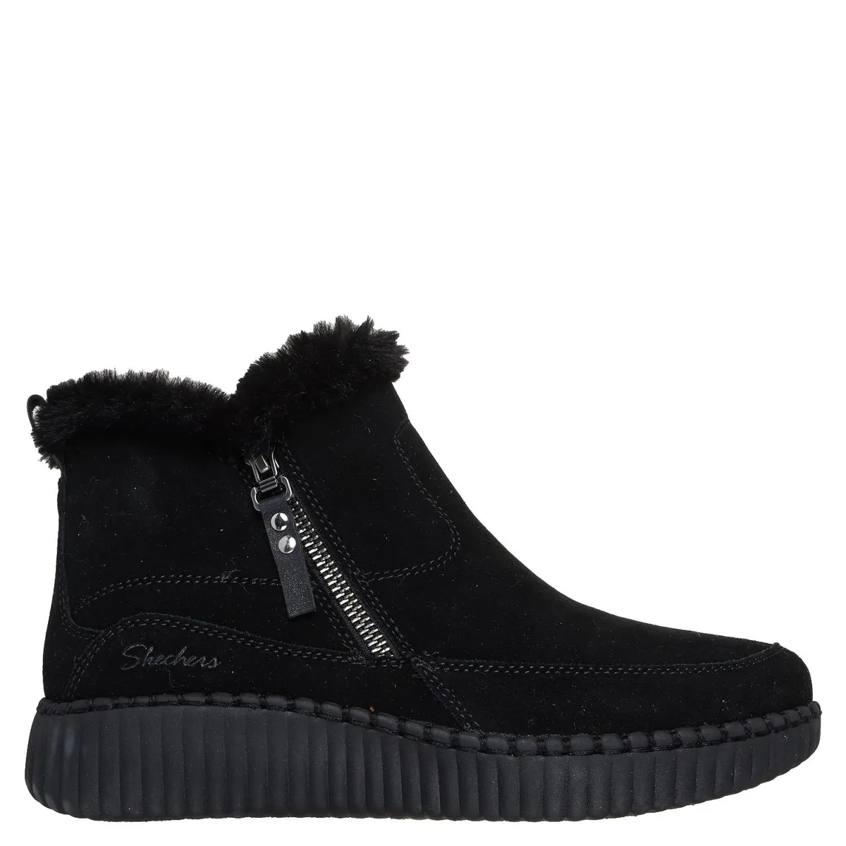 SKECHERS - Botin Mujer Cuero Negro Skechers