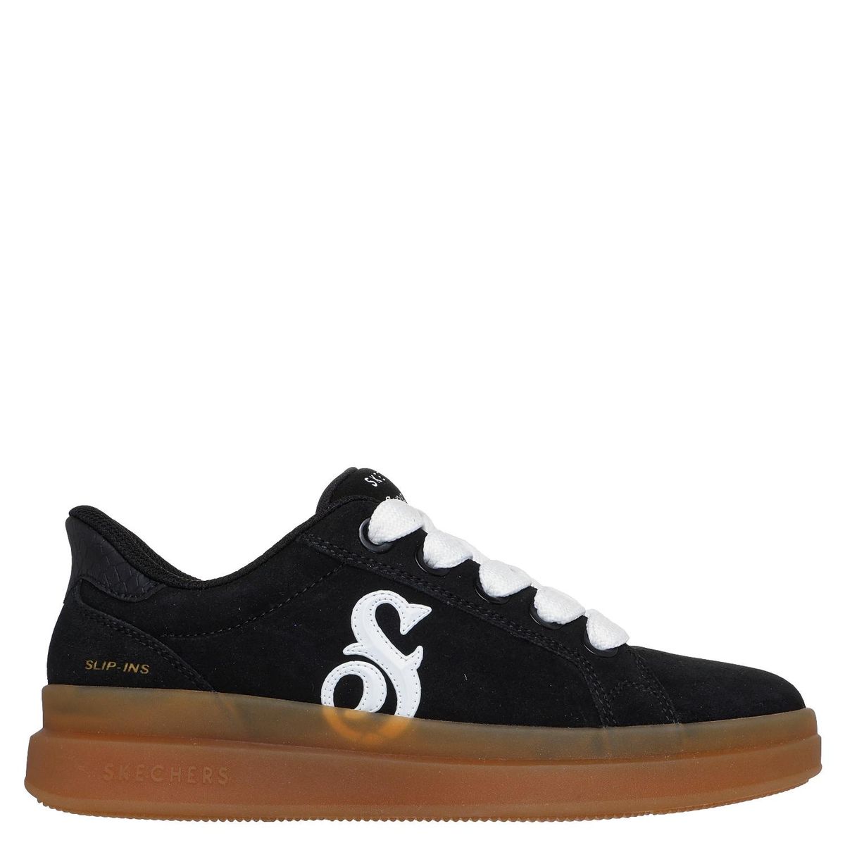 SKECHERS - Zapatilla Urbana Mujer Cuero Negro Skechers